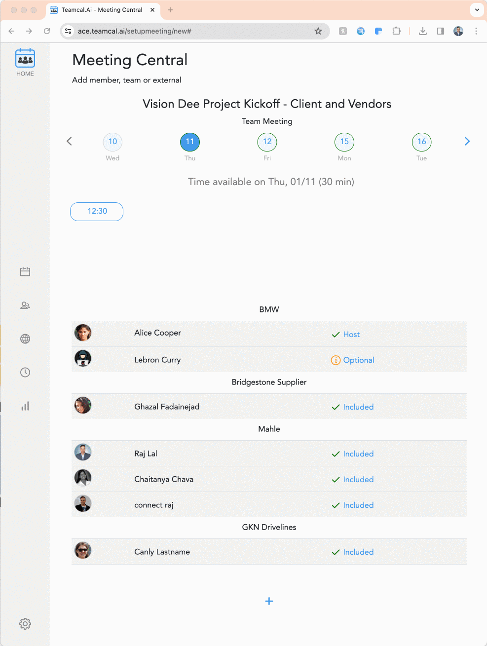 Cross Team Scheduling